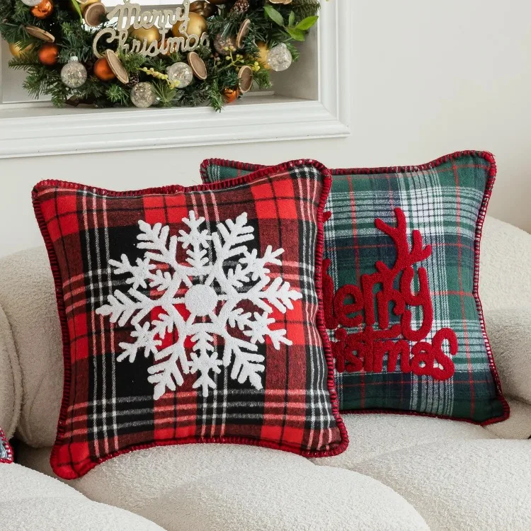 Fodere per cuscini natalizi 45x45 cm Set di 4, Cuscini natalizi Albero