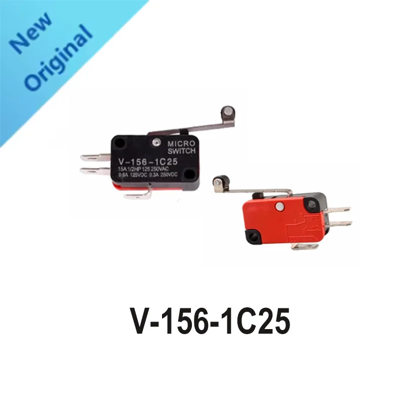 

5-10pcs/Lot V-156-1C25 15A The micro switch, Push Button SPDT Momentary Snap Action Limit switch, travel switch