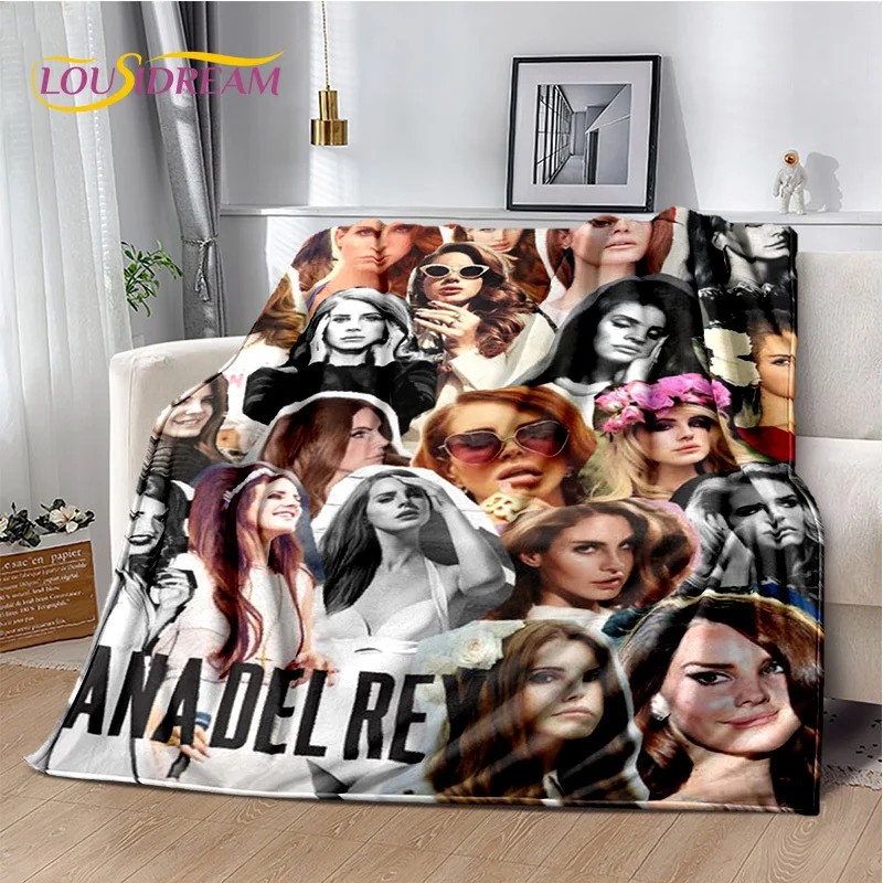 HD Lana Del Rey Singer Lizzy Grant Blanket,Soft Throw Blanket for Home Bedroom Bed Sofa Picnic Travel Office Cover Blanket Kids