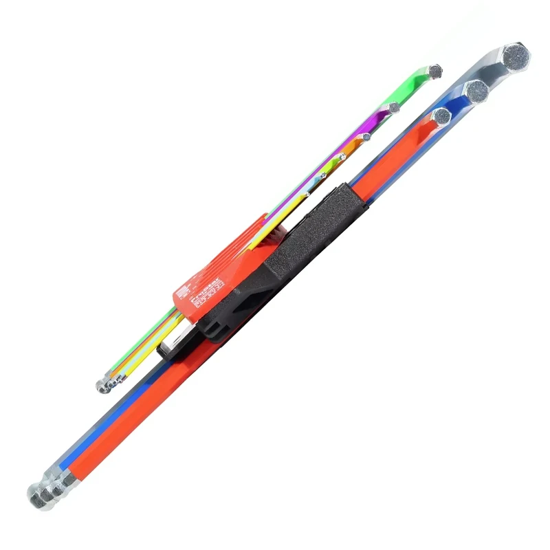 9 Pcs Hexagonal ball L-key Set in ProStar Holder in Luminescent Colour Hand Tool NO.46555  Hex Bar Ball point L-Wrench Set