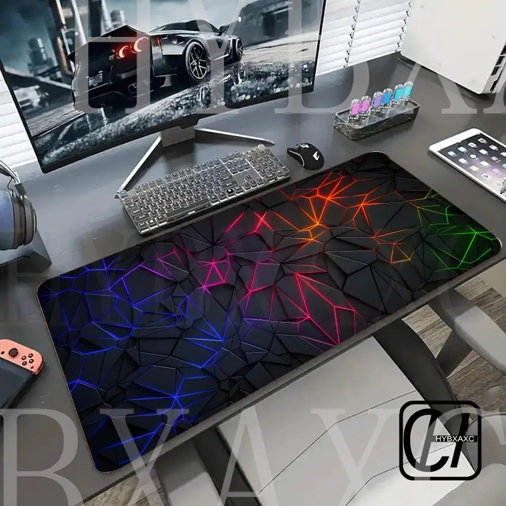 Computer Mouse Pad HYBXAXC Accessories Large Mause Pad Sense of Science and Technology Printing Deskmat Keyboard Pad Mausepad