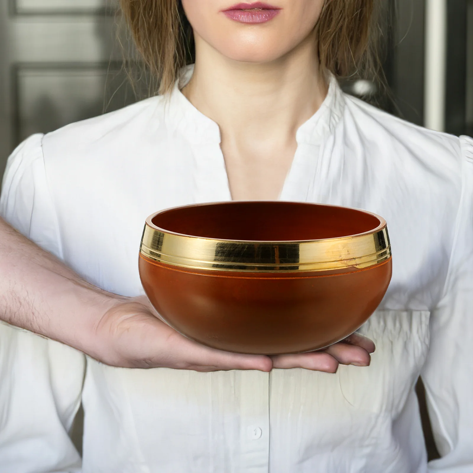 

1Set Tibetan Singing Bowl Copper Buddha Meditation Bowl Sound Healing Mallet Pad for Yoga Relaxation and Mindfulness Practice