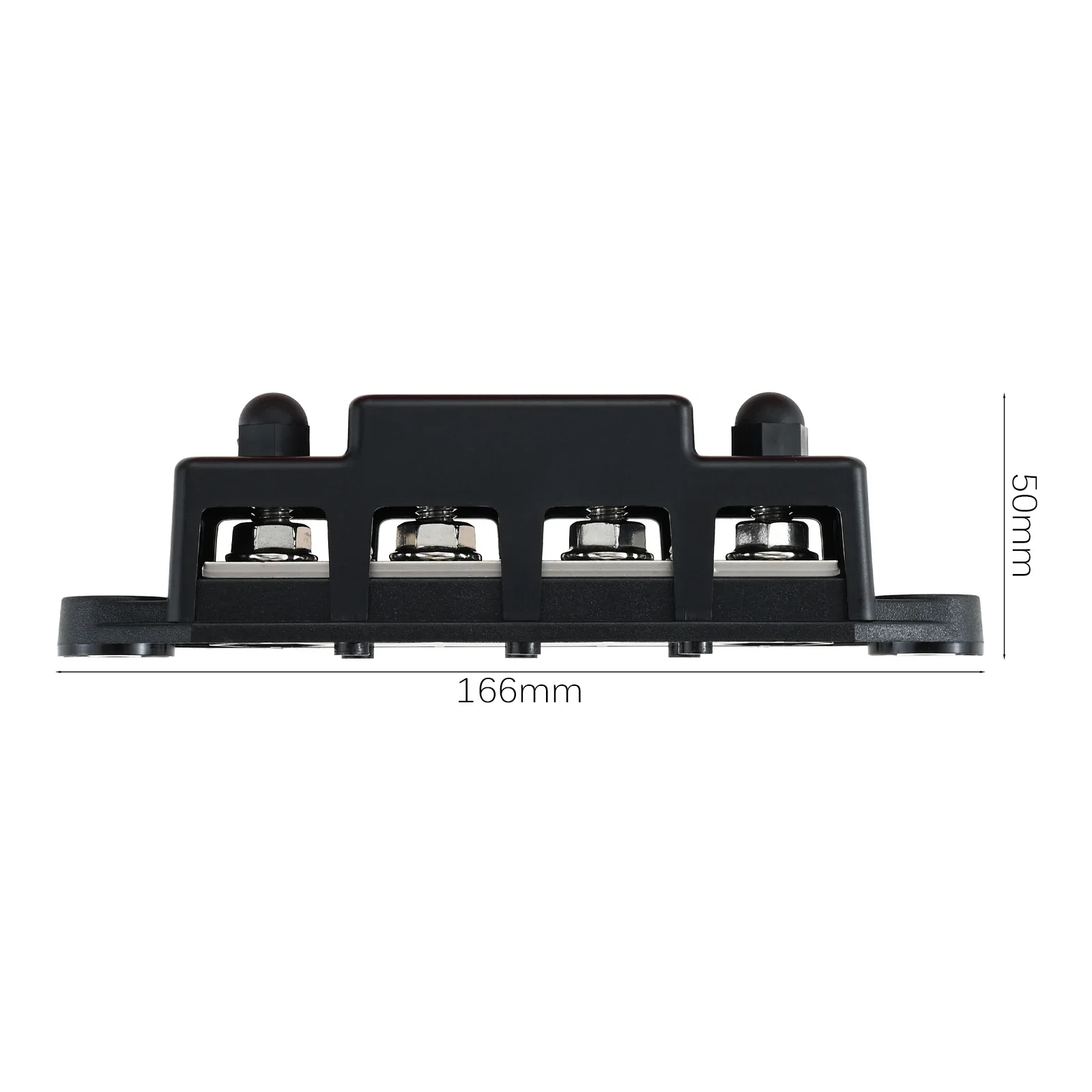 2Pcs 4-Stud Power Distribution Block Bus Bar,M10 300A 12V Marine Battery Busbar Terminal Block,Car RVs Boat Solar System