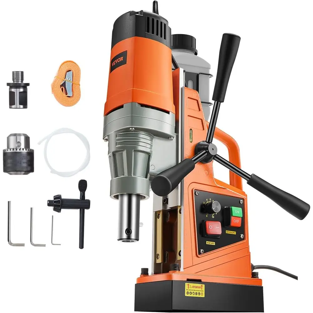 

Mag Drill Pr, 1550W 2" Boring Diameter, 2922lb Power Magnetic Drill, 500 PRM, 10-Speed, Electric Drilling hine or Metal Surace,