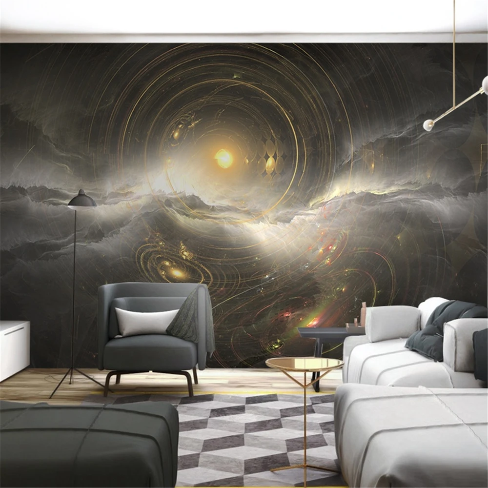 Custom Nordic modern wallpaper Abstract art starry mural wallpapers children's room bedroom decoration art sticker wall paper 3D