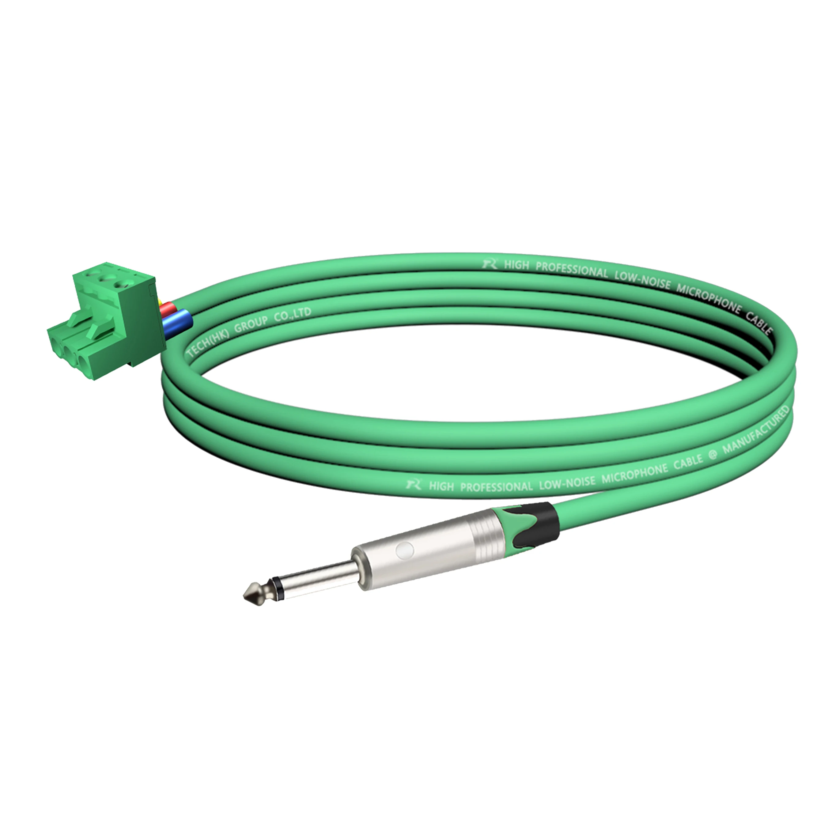Vergoldete/vernickelte Kontakte, 1/4 Zoll (6,35/6,5 mm) Mono-TS-Audio-Klinkenstecker auf 3-polige Schraubklemme, Mikrofon-Balun, lötfreier Konverter – Detail 5
