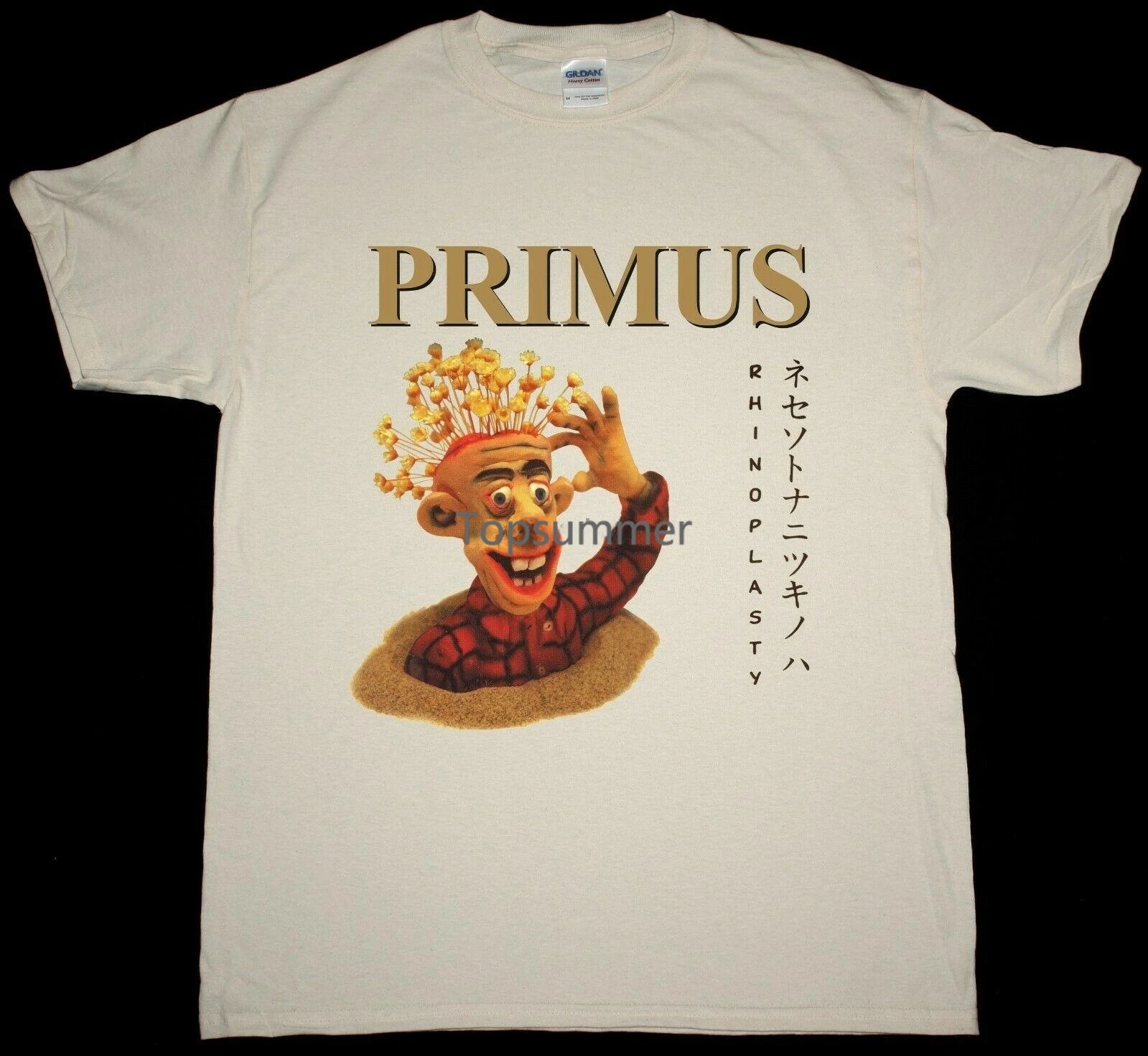 Primus Rhinoplasty Sausage Funk Metal Les Claypoool New Natural T-Shirt