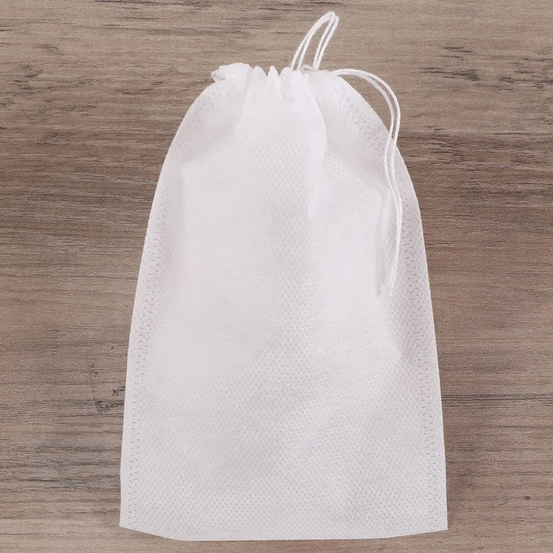 100 Pieces Of Mess-Free Cold Brewing Bag Disposable Coffee Filter Bag Fine Mesh Brewing Drawstring Bag