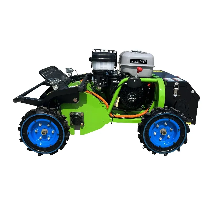 The Manufacturer Supports a Customized Four-wheel Drive Strong Power Lawn Mowing   with a Remote Control Distance of 300M.
