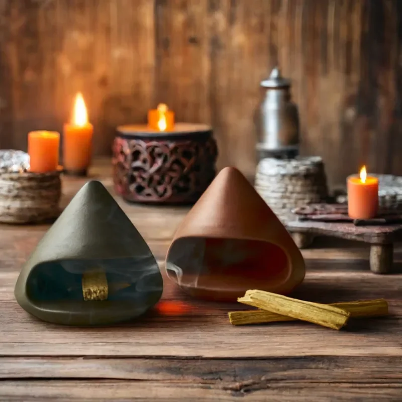 For  Wood Burning Tray Incense Burner Home Decoration Aromatherapy Scented Stick Stand Gift