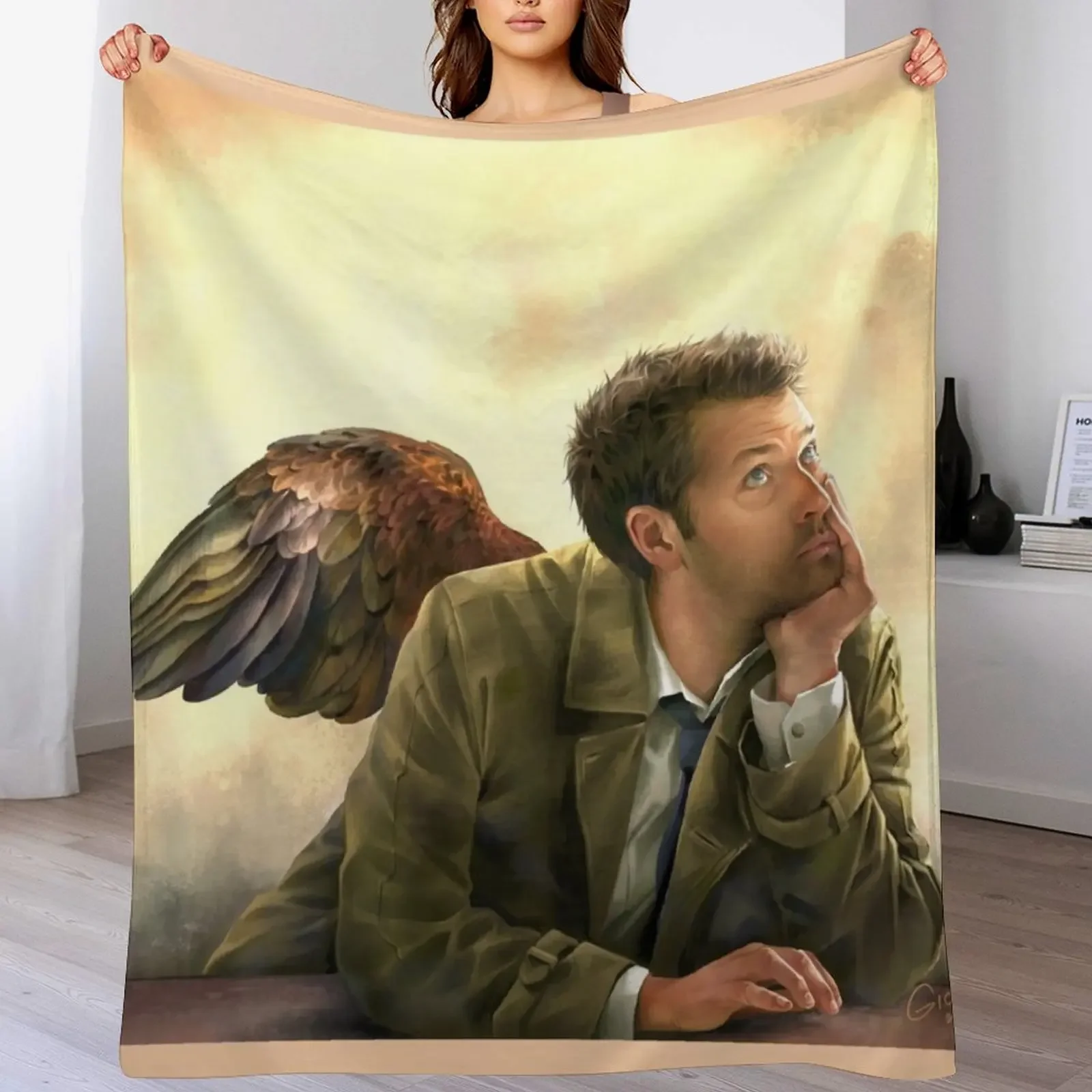 

Castiel Renaissance style Throw Blanket Luxury Soft Beds Plaid Bed Fashionable Blankets