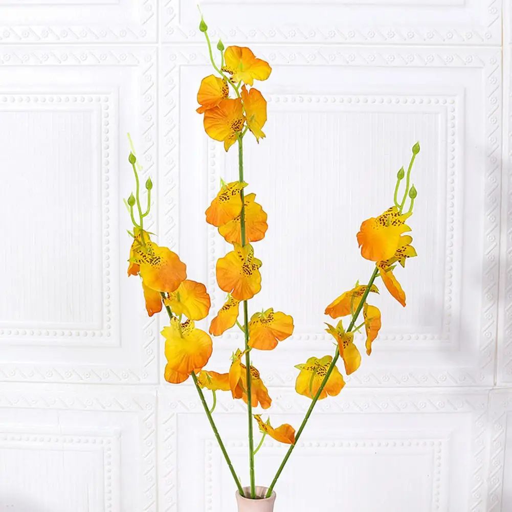 

Simulated Orchid Decor Fake Silk Orchids Realistic Artificial Orchids Vibrant Faux Floral Centerpiece for Weddings Home Office