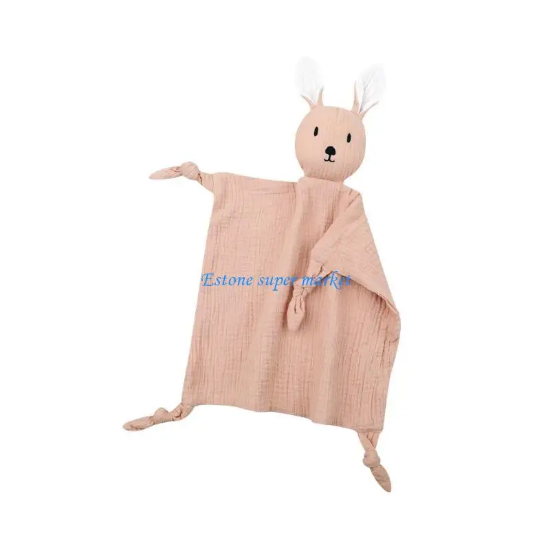 

090B Baby Appease Towel Comforting Blanket Rabbit Ears Sleep Soothing Doll Cartoon Pacify Soother Toy for Toddlers