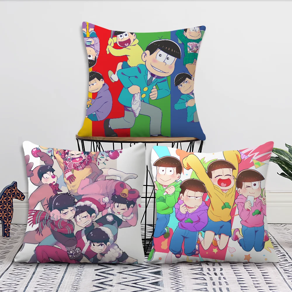 Mr O-Osomatsu Anime Pillow Case Short Plush Velvet Rectangle Cases Room Decor Home Decoration Cushions Cover