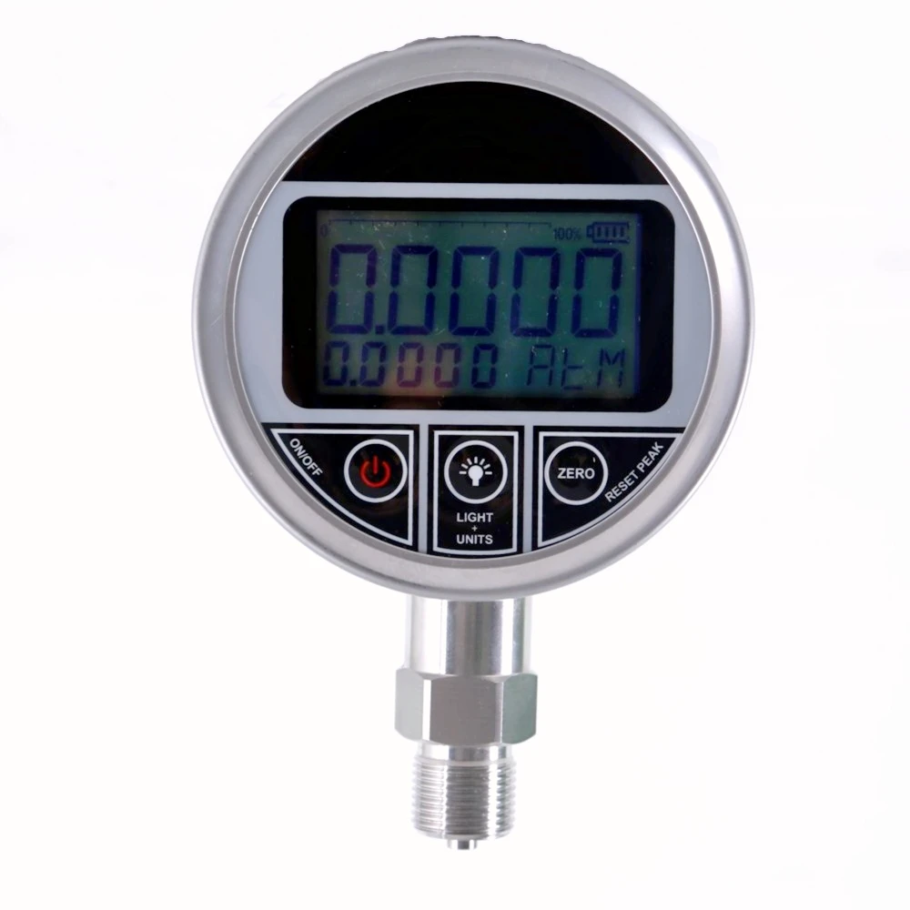 -0.1-0-100MPa Pure Liquid Oxygen Digital Pressure Gauge  with Storage Function