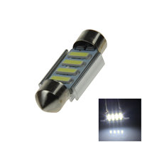 1x White RV 36MM Festoon Blub Reading Lamp Canbus Error Free 4 Emitters 7020 SMD LED 37mm Z20313