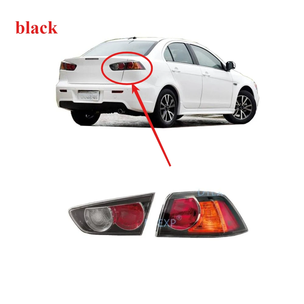 1 Piece with Rear Lights for EVO 10 Tail Lamp for Lancer Ex Black Lamps for Fortis Gt GDDT Light