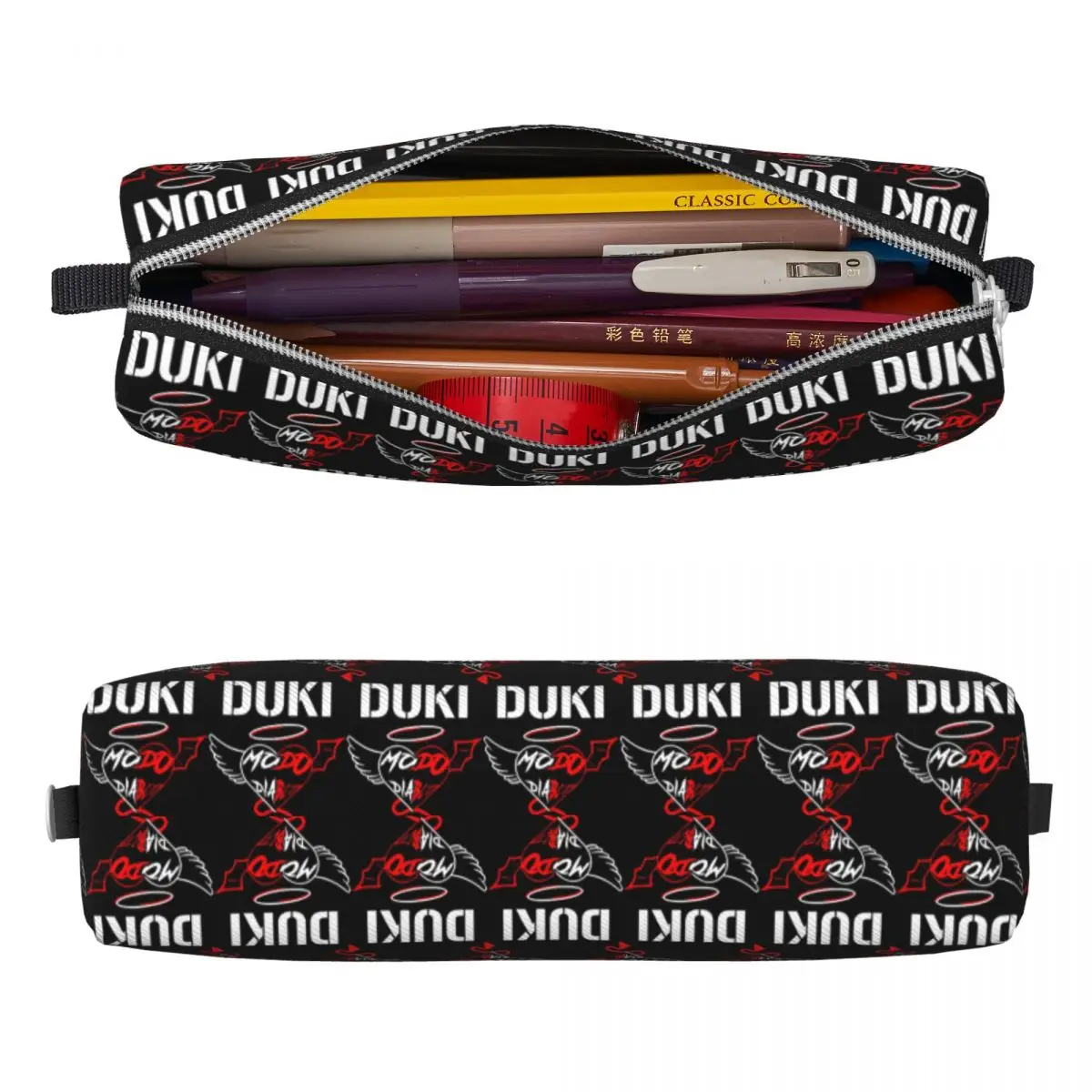 Duki Hip Hop Pencil Cases Cute Latin Rock Rapper Tour Pen Box Bag Student Big Capacity School Supplies Zipper Pencil Pouch