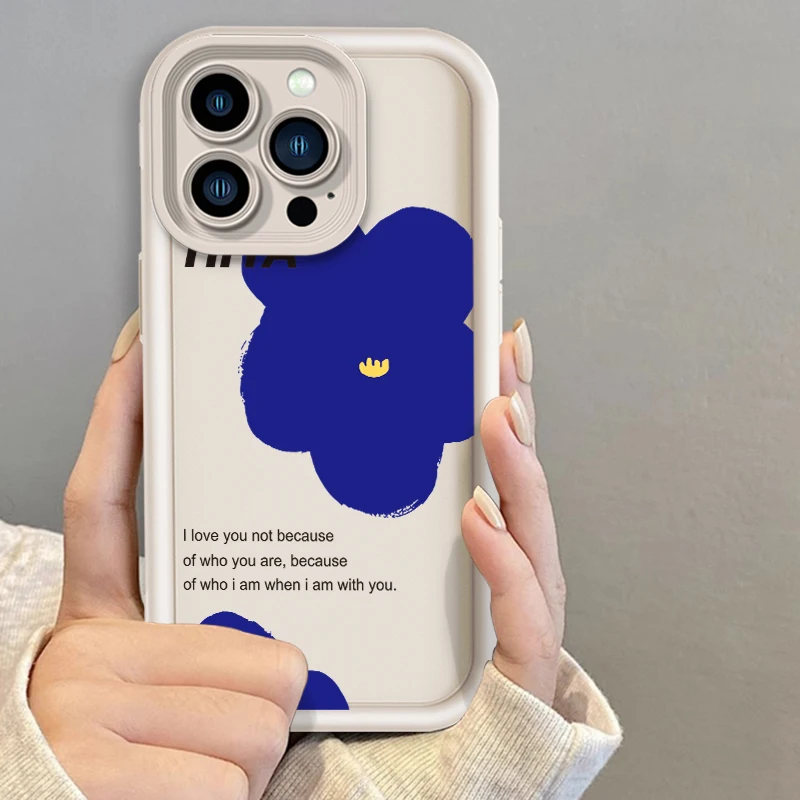 

Beautiful Flower Cartoon Art Eye Ladder For Apple iPhone 15 14 13 12 11 XS XR X Pro Max Plus Soft Phone Case