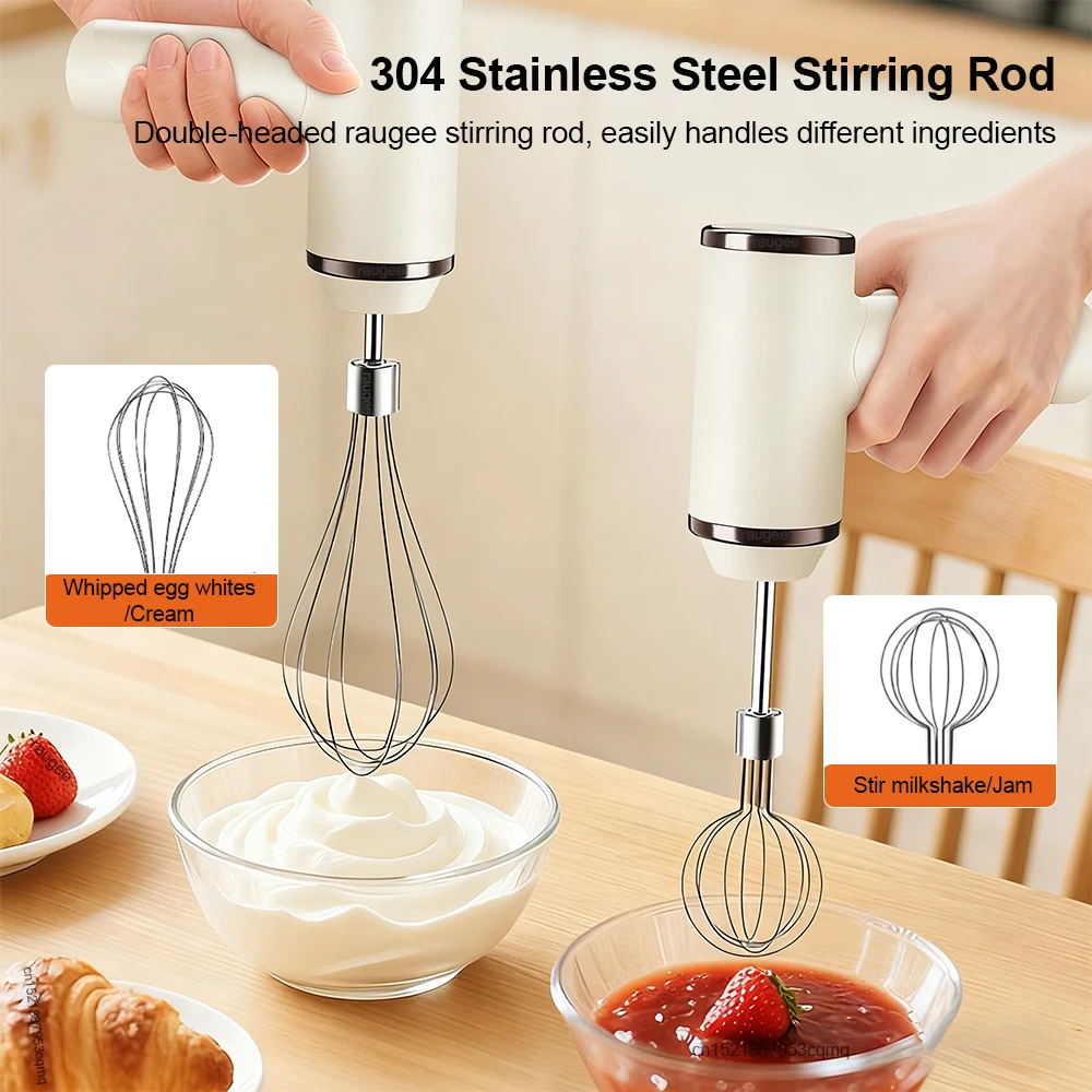 الكهربائية خافق البيض يده خلاط البيض USB قابلة للشحن رغوة الحليب القهوة خلاط الحليب قابلة للشحن يده النمام للبيض #6