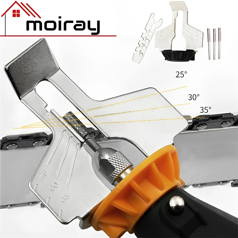 5 Colors Chain Saw Sharpening Attachment Sharpener Guide Drill Adapter Head Chainsaw Sharpening Attachment Rotary Tools