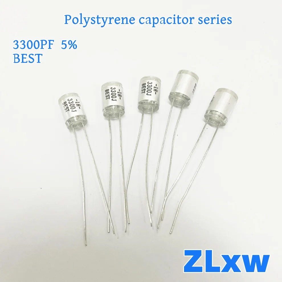 10PCS 1000PF -3900PF Polystyrene film capacitors 1NJ 102J 1500PF 332 3300PF 3300J 5% 2000PF 202J 2700PF 2NF 3300P 3900P