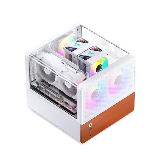 PC Case High Quality Gaming Computer Case with USB Front Port Atx PSU Fan Made of Aluminium Plastic SPCC