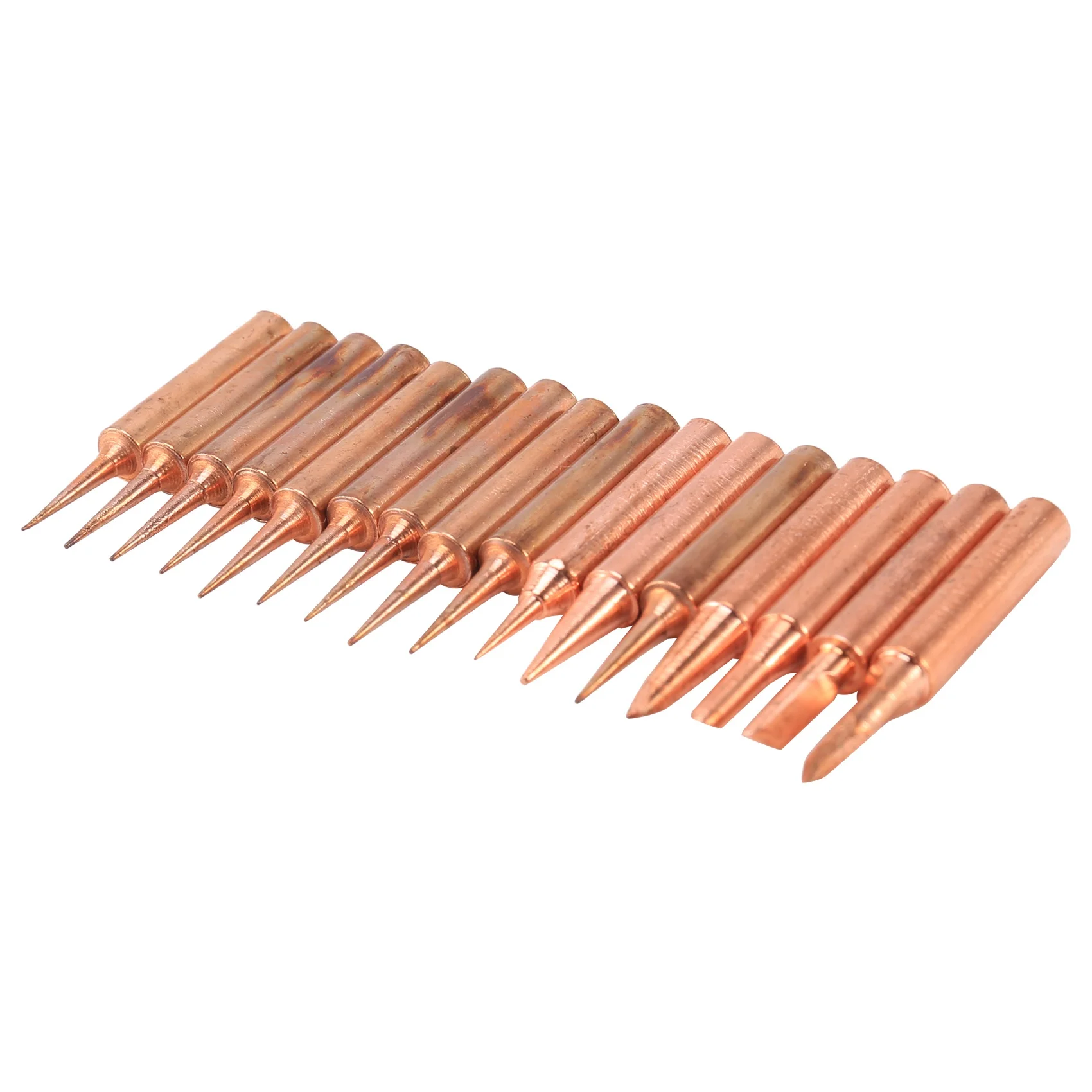 936 Soldering Iron Tip Pure Copper 900M Soldering Tip Set 16Pcs