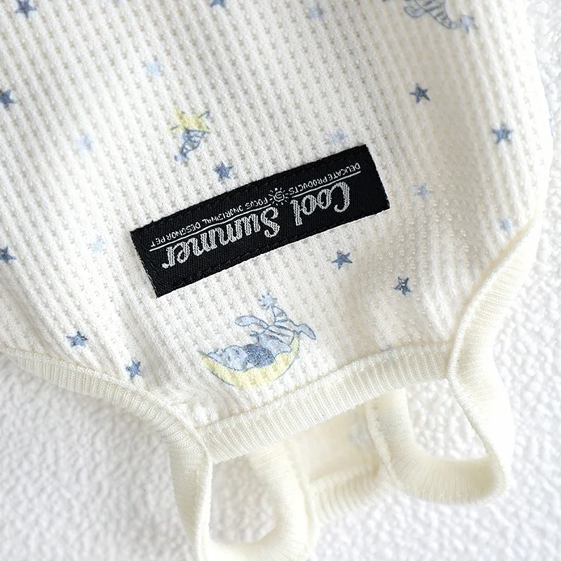 Pet Dog Summer Thin Clothes Waffle Cute Tank Top with Ins Air Conditioning Shirt Small Dog Supplies Puppy Clothes Cooling Vest - Image 3