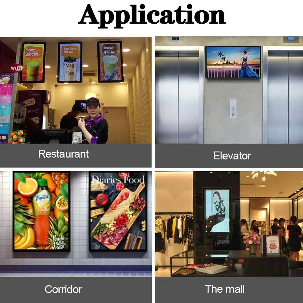 

LCD Indoor 23.6 Inch Touchscreen Android Advertising Video Player Wall Mounted Digital Signage And Display