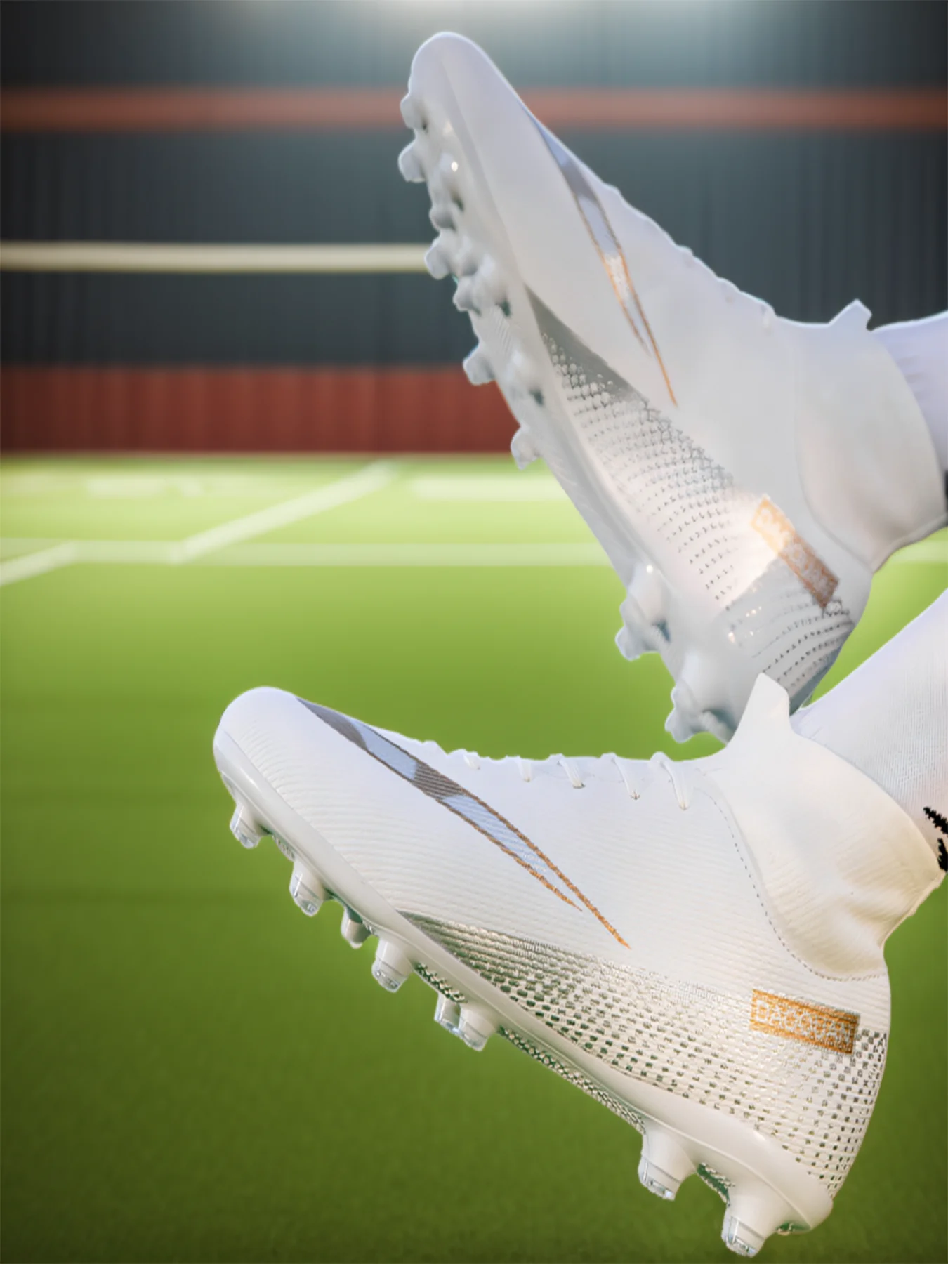 

Высокие футбольные бутсы для мужчин и женщин, дышащие, доступны в длинных шпильоках и коротких шпильоках, подходят для FG и TF.