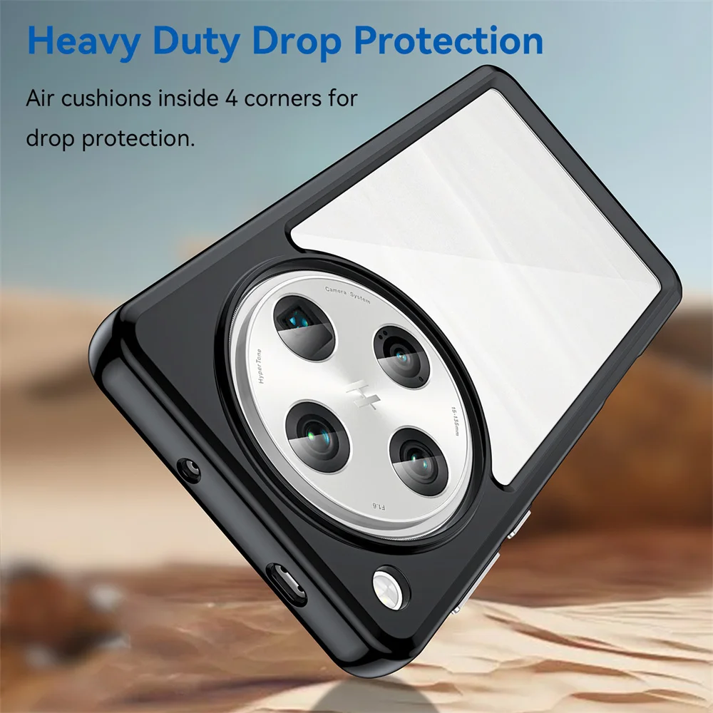 لـ OPPO Find X8 حافظة لهاتف OPPO Find X8 Pro FindX8 Fashion Full PMMA + TPC Phone Coque