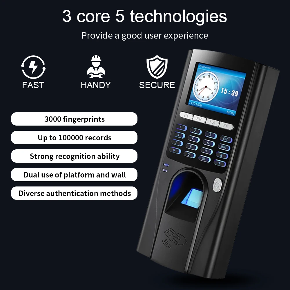 IP Attendance Biometric Fingerprint Time Attendance Free Software Cloud Web Based Sdk Clock Recorder Employee Recognition Device