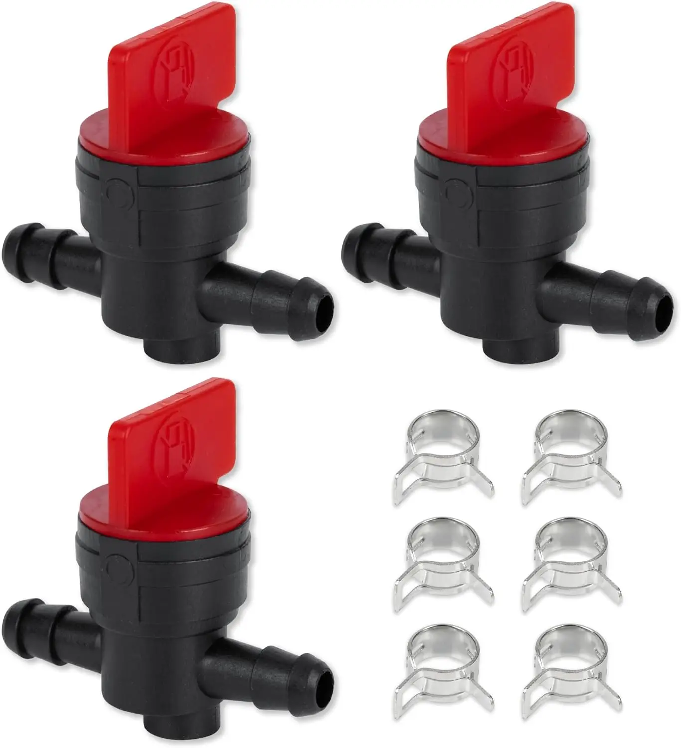 

3 Packs 494768 698183 1/4" Inline Fuel Shut Off Valve with Clamp - Compatible with BS 493960 John Deere AM36141 AM1073