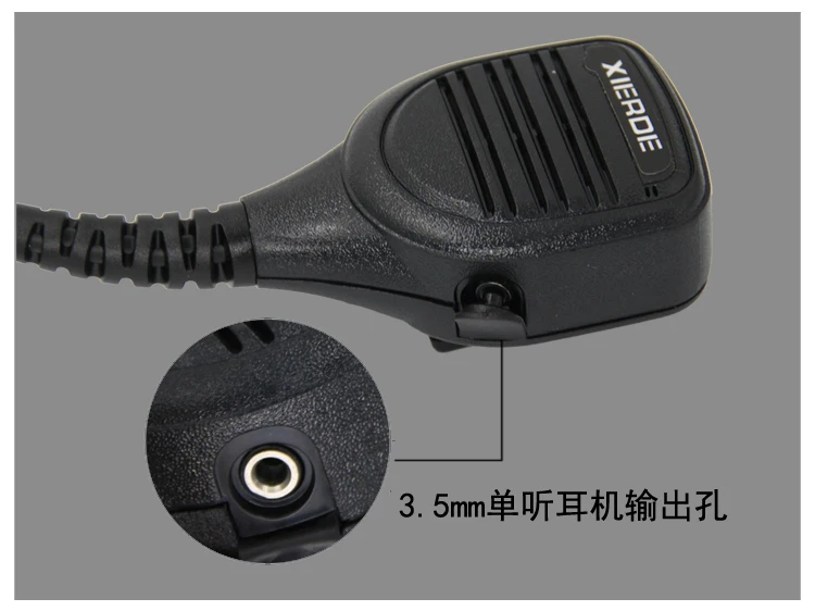 XIERDE Lautsprecher-Mikrofon für Motorola XiR P6600 P6620 MTP3000 MTP3250 DEP550 DP2400 MTP3550 MTP3100 MTP3150 Walkie Talkie – Detail 3