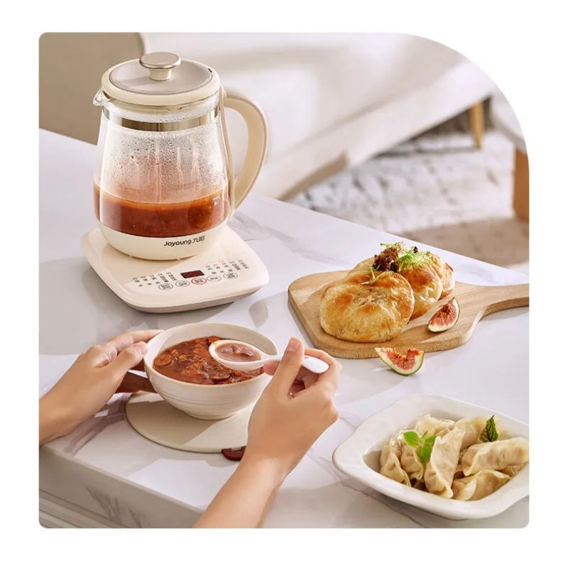 Joyoung 1.5L غلاية كهربائية زجاج Chaleira Elétrica تسخين سريع الحرارية الحفاظ على الصحة وعاء الشاي تخمير غلاية 220 فولت إبريق الشاي