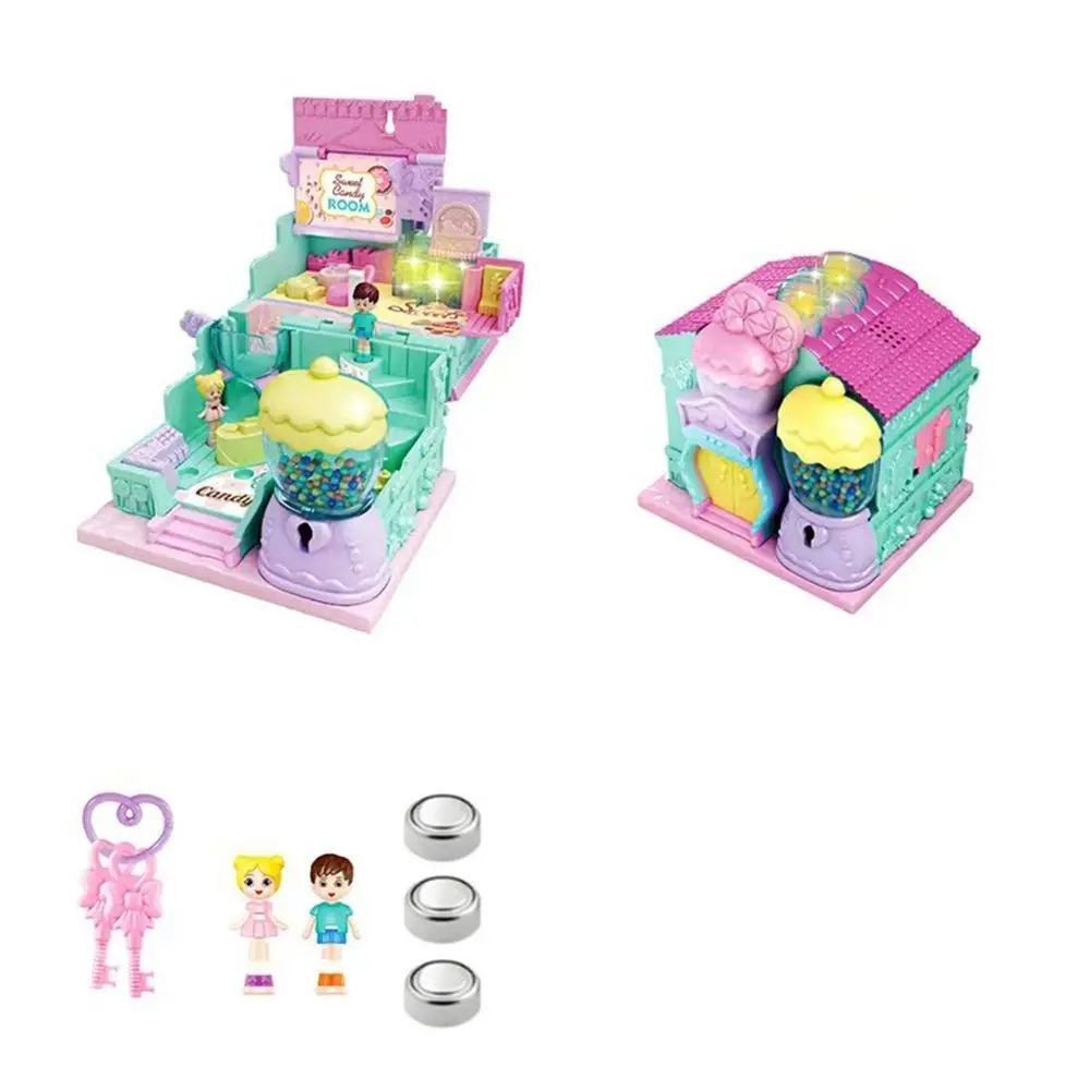 Creatieve simulatie speelhuisspeelgoed Uitbreidbare interactieve poppenhuizen met meubels Cosplay 3D gesimuleerd prinsessenkasteelspeelgoed