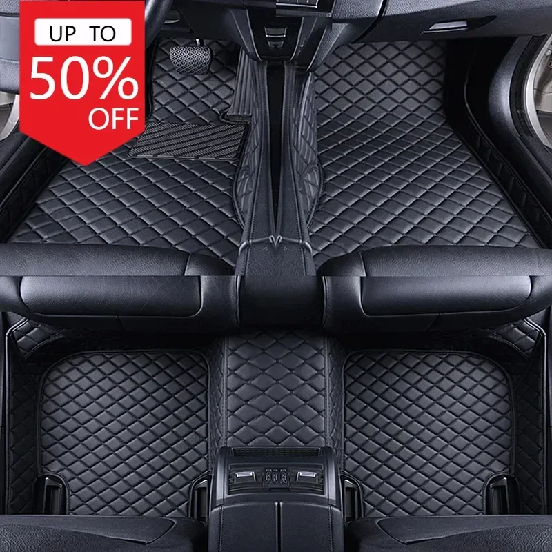 Tapis de sol de voiture en cuir personnalisé pour Renault Kadjar, tapis durables, protection complète, accessoires automobiles, tapis de pied, 2016, 2017, 2018