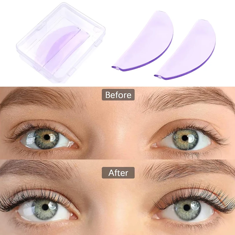 1 ペアシリコーンラッシュパーマラッシュリフトパッドまつげカーリングとリフティング用再利用可能なシールド自己粘着 3D ラッシュカーラーアクセサリー
