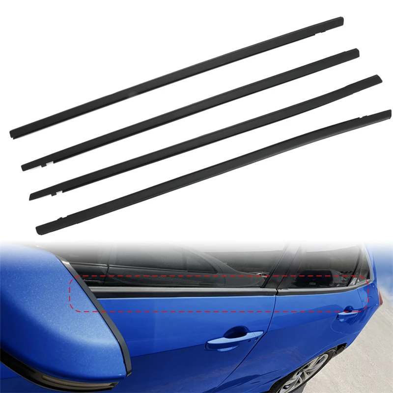 Autoruit Tochtstrip Voor Honda Civic 2006 - 2019 Ramen Glazen Afdichtingen Decoratie Rubberen Afdichtstrips Auto-Accessoires