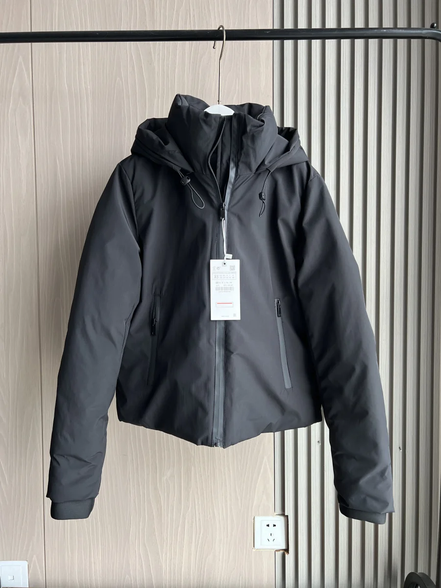 Autumn/Winter New  women's short imitation wind waterproof hooded thick warm cotton jacket Outdoor coat