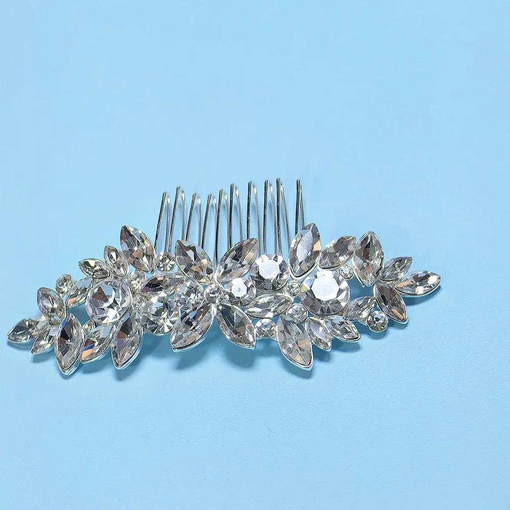 Dreamy Crystal Hair Comb para casamento, nupcial