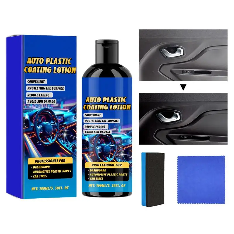 Car Plastic Restorer Back To Black Gloss Car Cleaning Plastic Leather Restore Auto Polish And Repair Coating Renovator Products