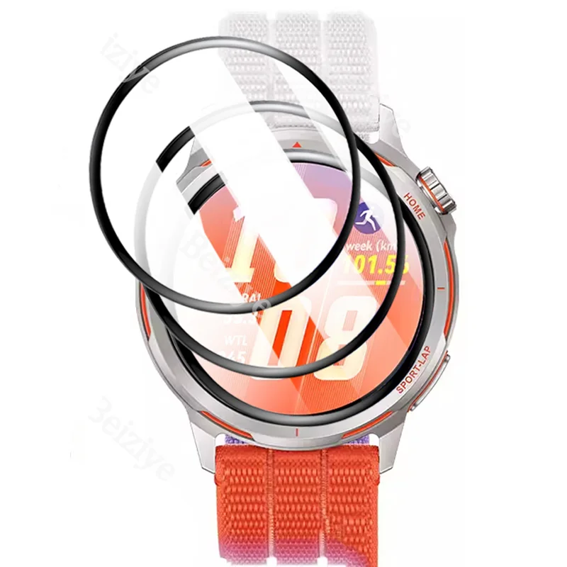Película protectora HD curvada con borde negro para Huawei Watch GT Runner 2, Protector de pantalla antiarañazos, accesorios GT Runner 2, 1-4 Uds.