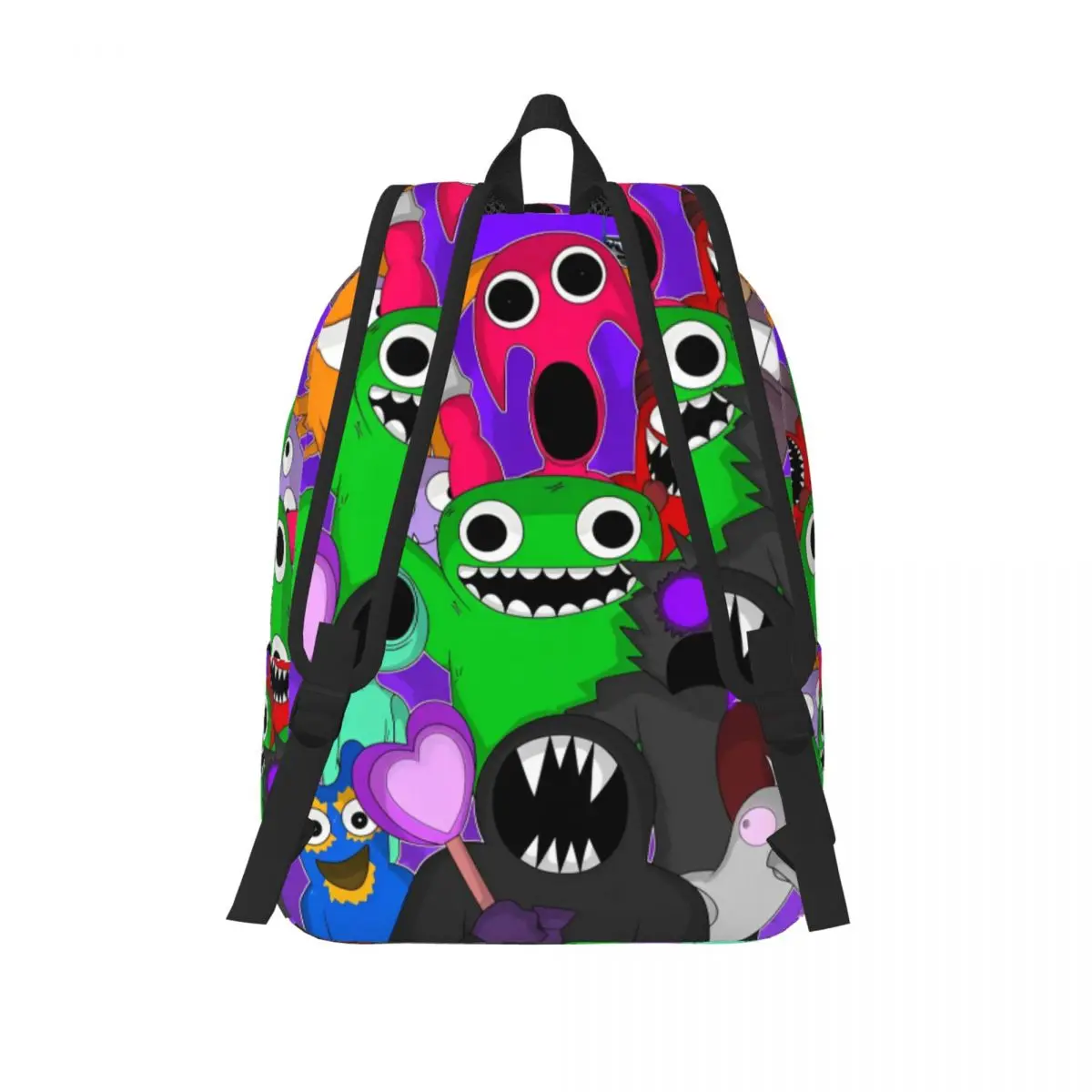 Garten Of Banban Horror Game Backpack for Men Women Casual Student Work Daypack Laptop Computer Canvas Bags with Pocket