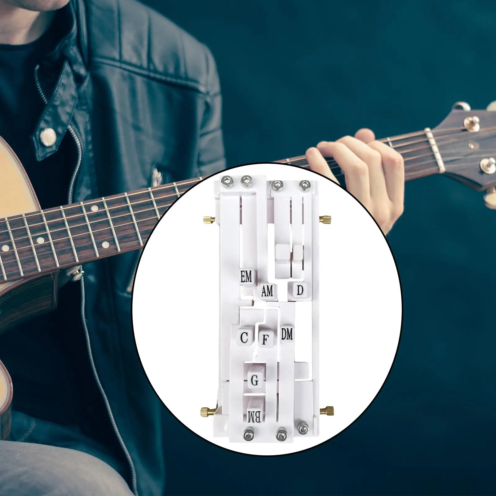 Gitarren-Akkuhr-Übungshilfe: Praktisches Lehr- und Übungszubehör für Freunde, Erwachsene, Anfänger, Akustikgitarren und Familien