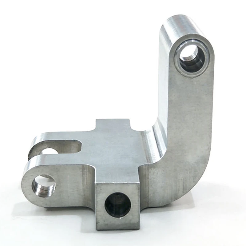 

High Quality 3 Axis 4 Axis Multistep CNC Milling Parts CNC Machined Aluminum Alloy L-Shaped Connecting Bracket / Hinge Arm