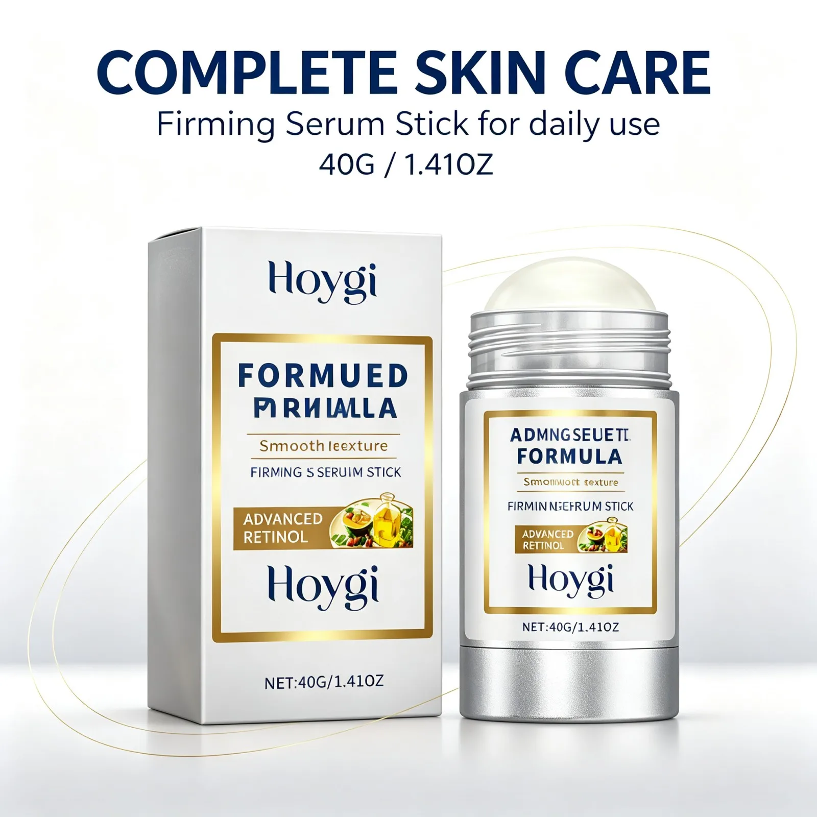 Retinol Facial Firming Serum Stick 40g Hyaluronic Acid Niacinamide  Wrinkle Balm for Fine Lines Deep Hydration Skin Care