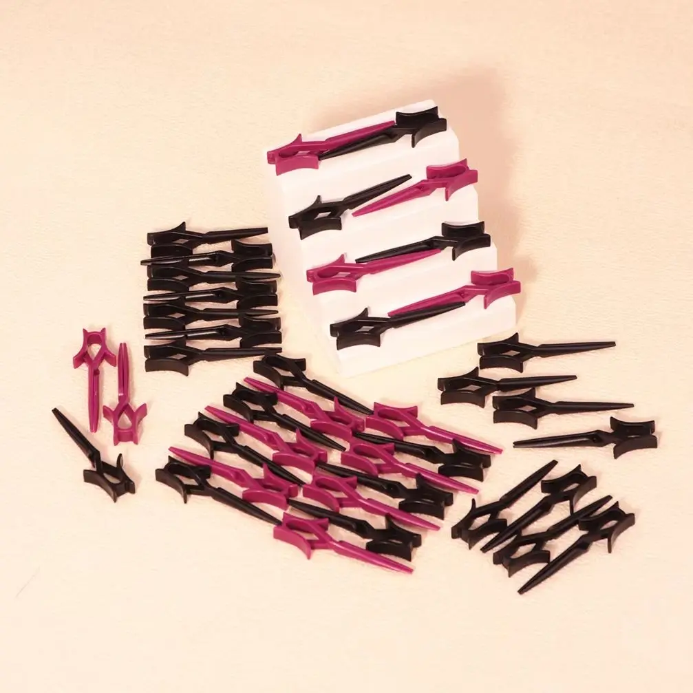 

50pcs hair salon perm clips, hair curling tools, suitable for salon and DIY hair dyeing use, Special for Real Hair Wigs