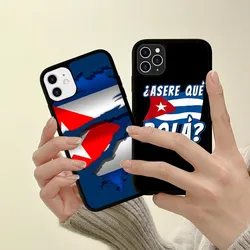 Cuba Flag Phone Case Silicone PC+TPU Case For IPhone 14 11 12 13 Pro Max 8 7 6 Plus X XR Hard Fundas